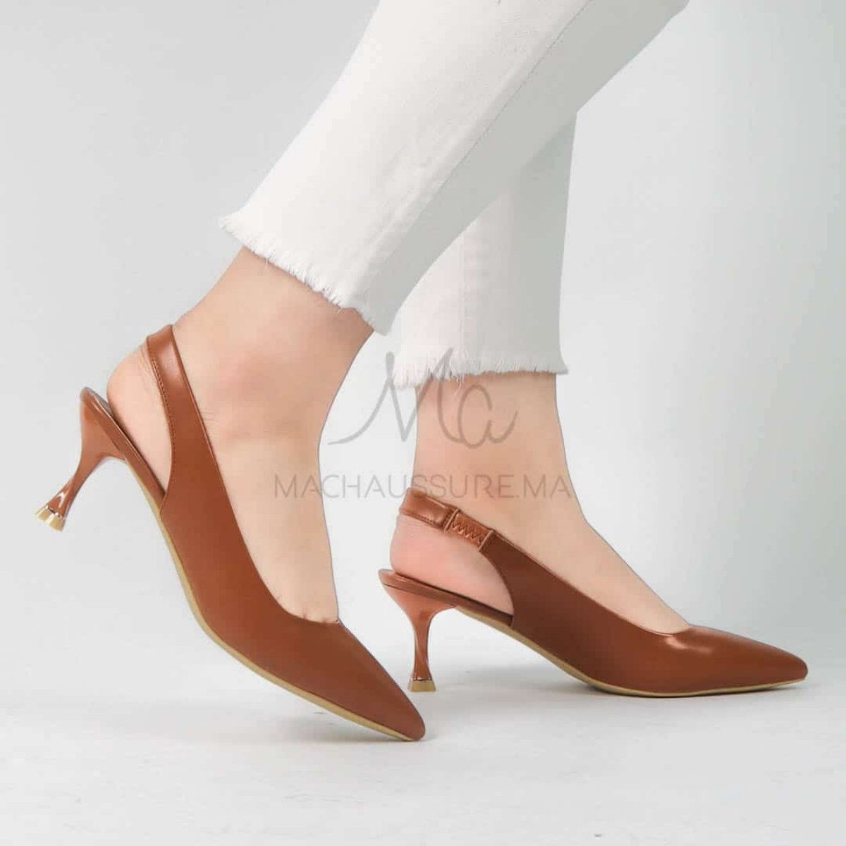 Lucia - Escarpins En Tabac thumbnail 4