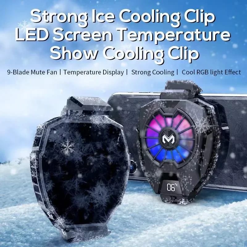 Refroidisseur de téléphone portable avec pince arrière