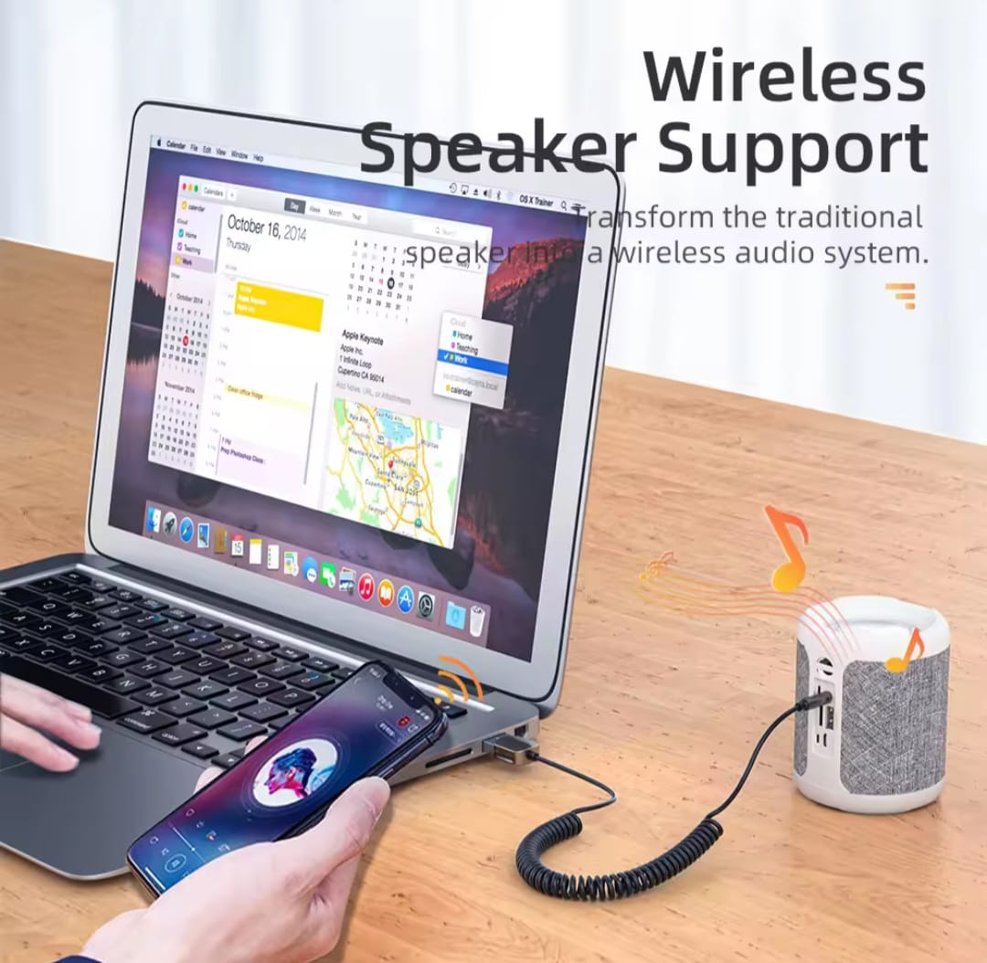 Adaptateur USB Bluetooth, câble dongle pour voiture, jack 3.5mm, récepteur de musique audio pour haut-parleur, 5.0 thumbnail 4