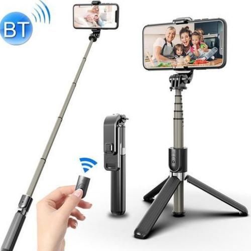 Tripod Selfie Stick Aluminum Alloy Foldable Bluetooth