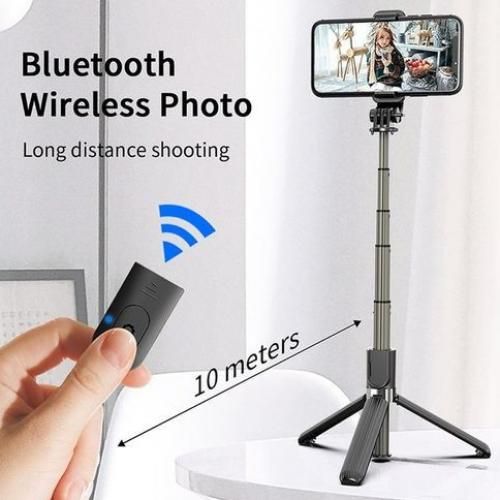 Tripod Selfie Stick Aluminum Alloy Foldable Bluetooth thumbnail 4