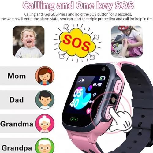 Montre connectée LBS pour enfants, montre Anti-perte,appel SOS,localisateur thumbnail 4