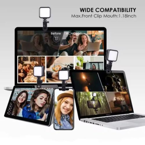 Lampe Vidéo Selfie Light Led Avec Clip Annulaire