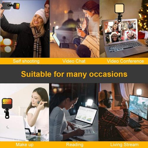 Lampe Vidéo Selfie Light Led Avec Clip Annulaire thumbnail 3