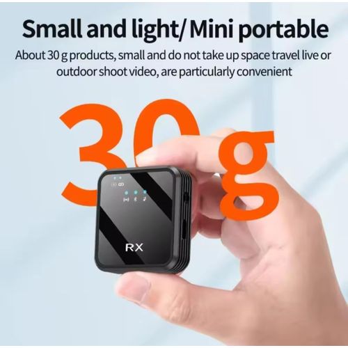 Microphone sans fil Lavalier 2 en 1 Lightning iPhone et Type-c
