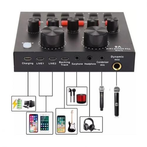 kit Microphone à condensateur BM800 + carte son V8 thumbnail 3