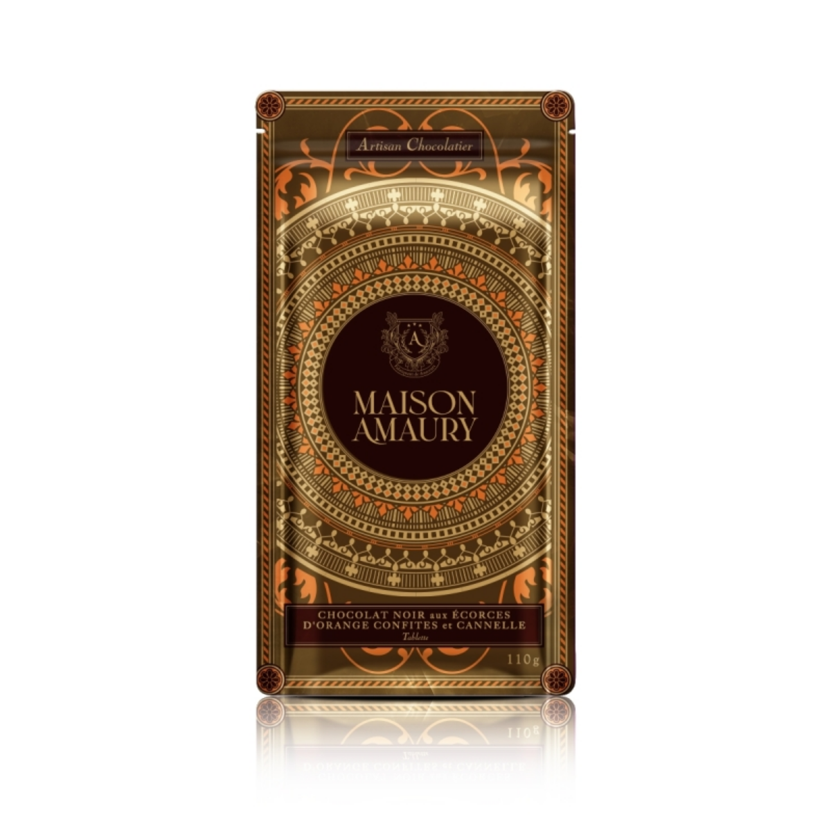 Tablette Chocolat Noir Aux Ecorces D’Orange Confites & Cannelle thumbnail 2