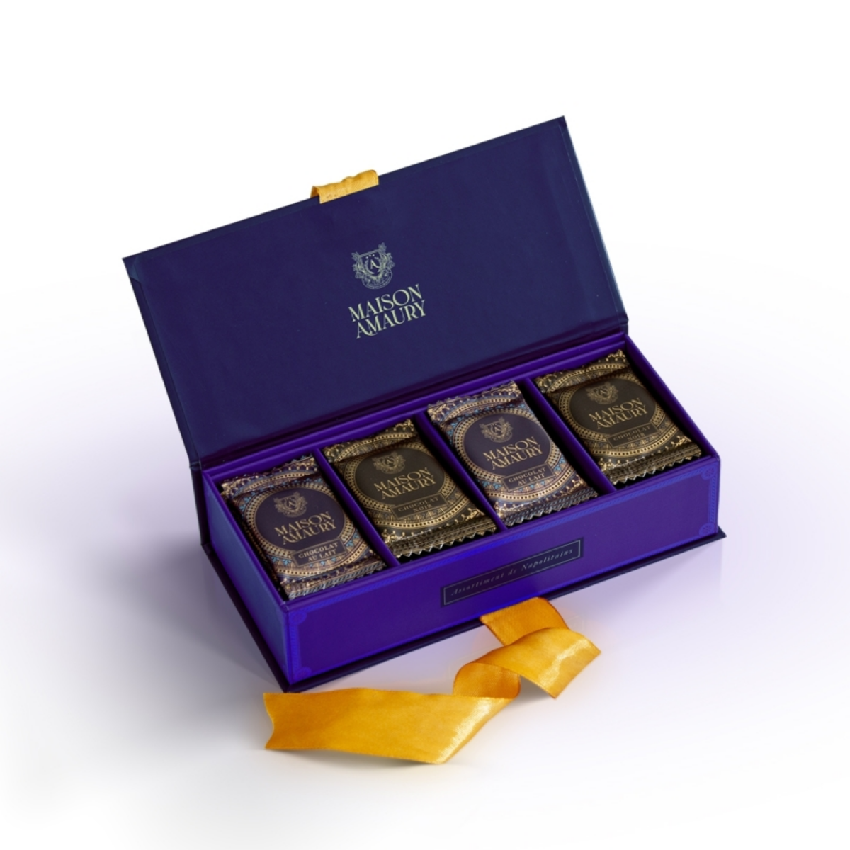 coffret napolitains bleu 25 napolitains