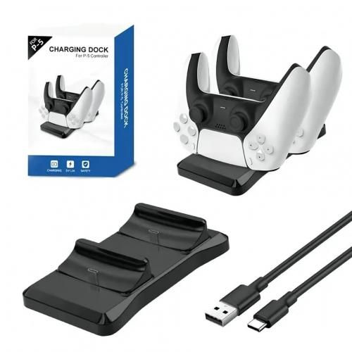 Chargeur pour PS5 Contrôleur Station Avec Double Dock De Charge Rapide
