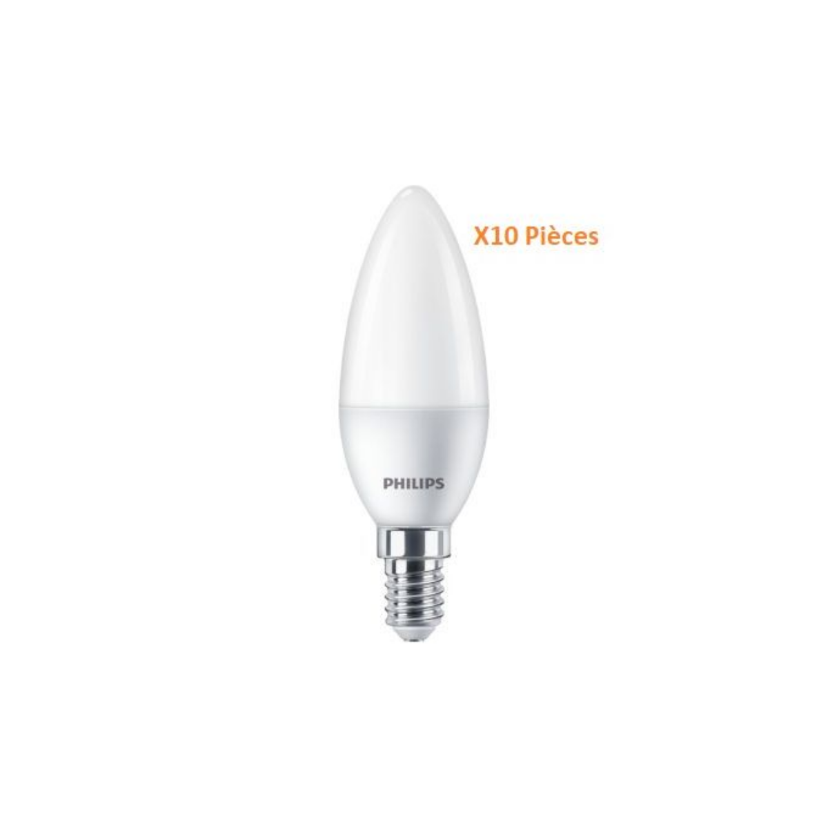 Lot de 10Lampes CorePro candle ND 5-40W E14 B35 4000k  Neutre.