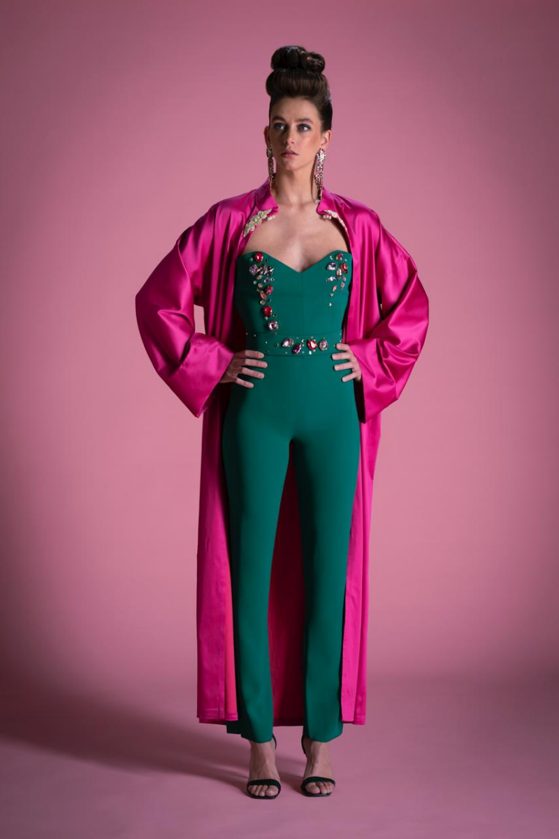 Jumpsuit  en crepe de soie 