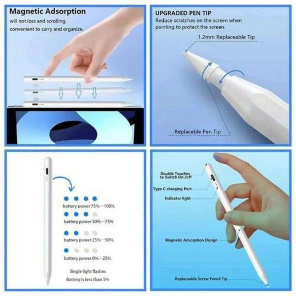 Stylet universel pour écran tactile, stylo pour Android IOS, Windows, puzzles, iPad, Apple, Huawei, Xiaomi, tablette thumbnail 3