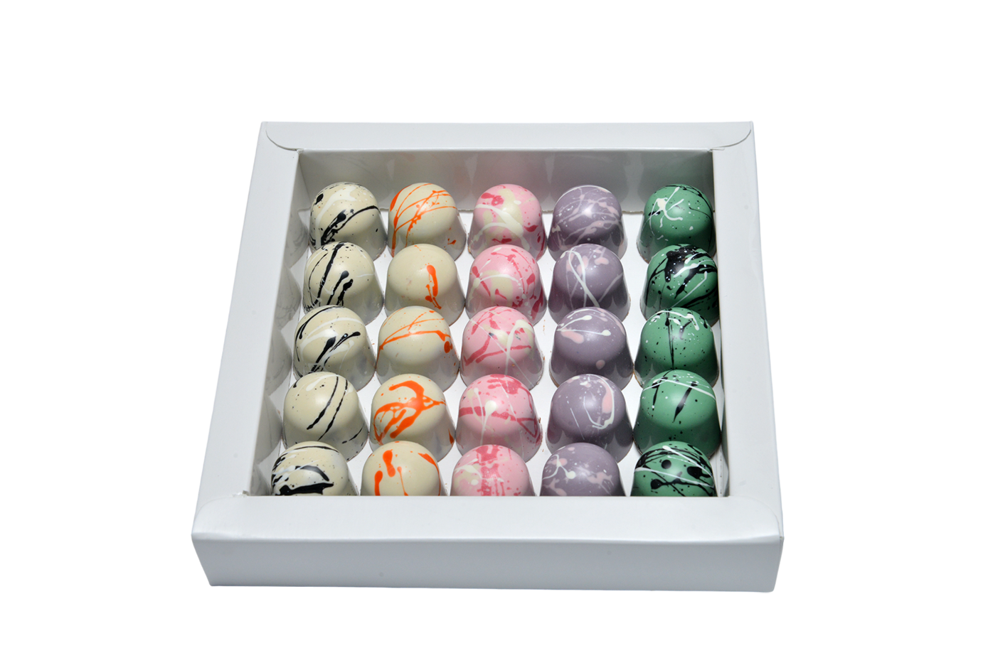 Boite Chocolat Belge 25 pièces 5 gouts