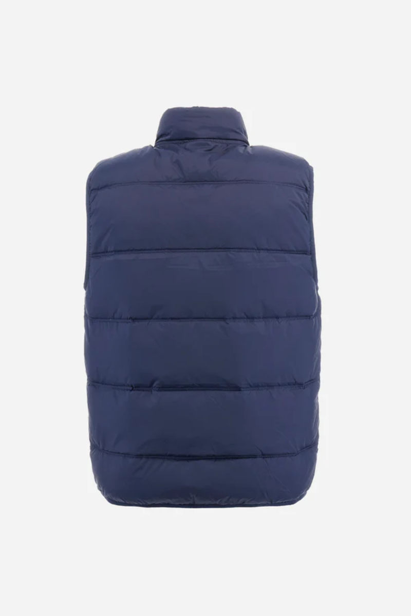 REGULAR FIT GILET IN SYNTHETIC FABRIC
