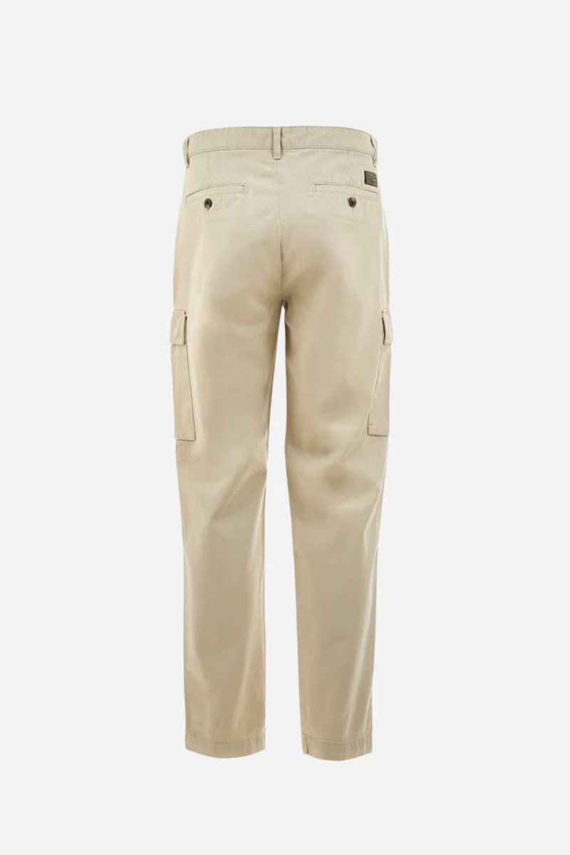 REGULAR FIT COTTON CARGO TROUSERS - ZETTO