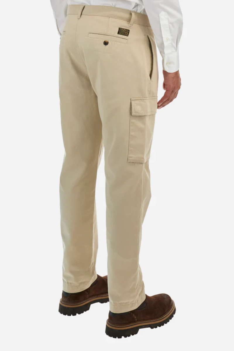 REGULAR FIT COTTON CARGO TROUSERS - ZETTO thumbnail 4