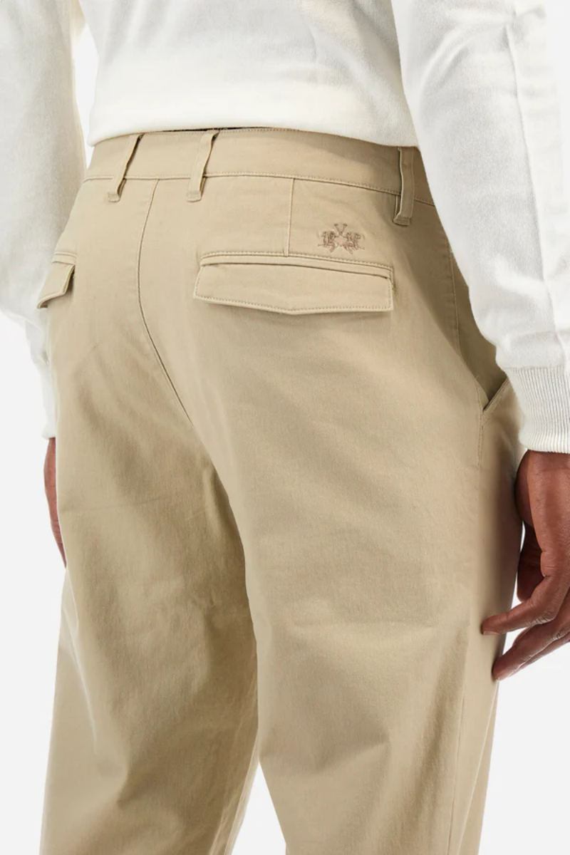 REGULAR FIT STRETCH COTTON CHINO - ZENOVIO thumbnail 3