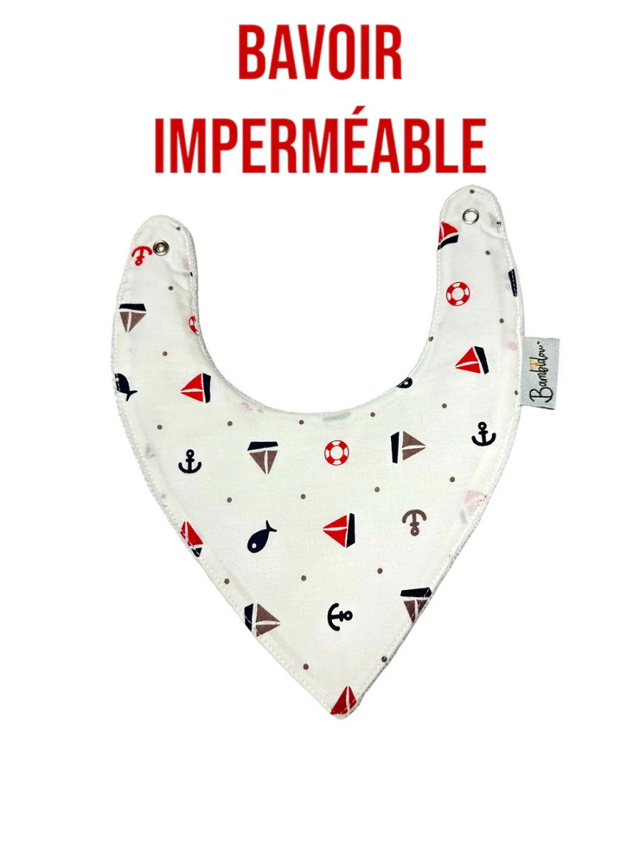 Bavoir Bandana Imperméable Petits Bateaux