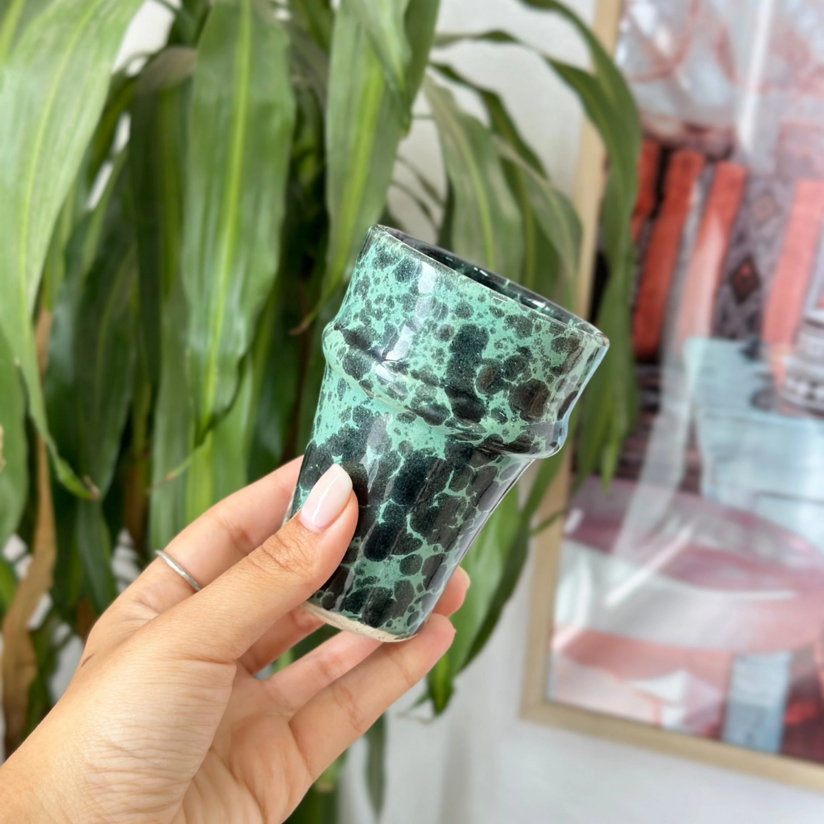 Verre beldi moucheté