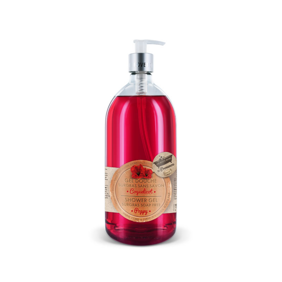 Gel Douche Coquelicot Surgras Sans Savon