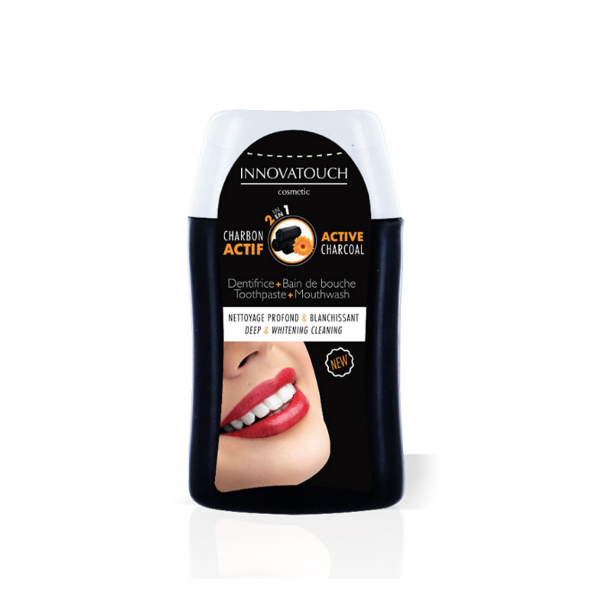 Dentifrice au Charbon 2en 1