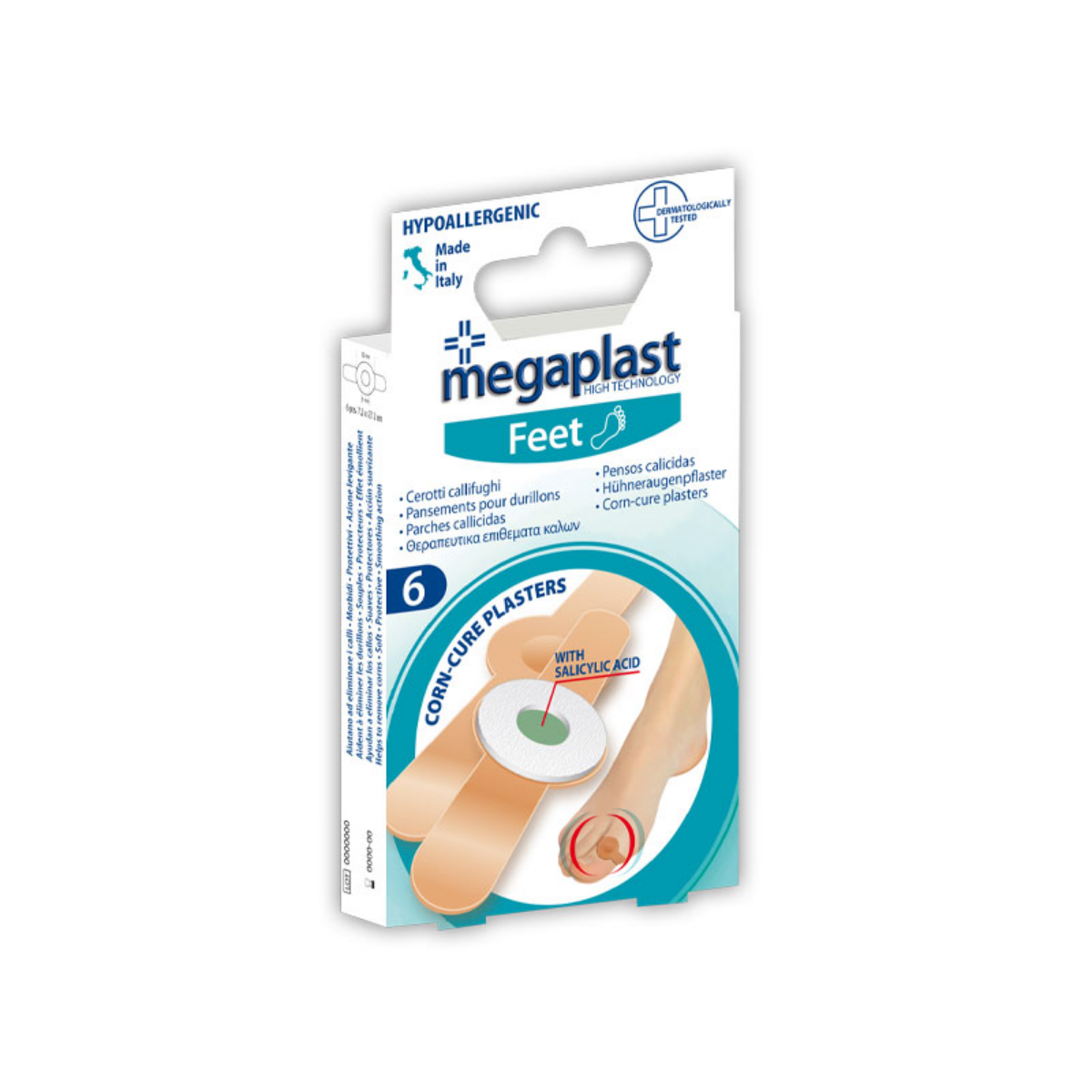 Megaplast Feet Pansement pour Durillons Boite de 6
