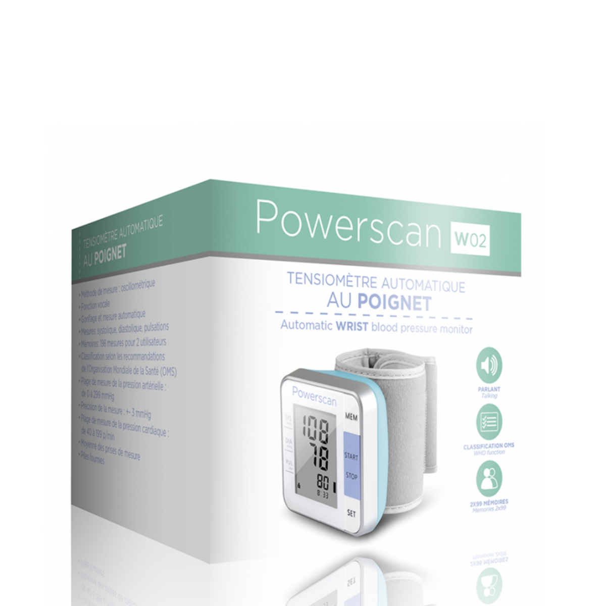 Tensiomètre Automatique au Poignet W02