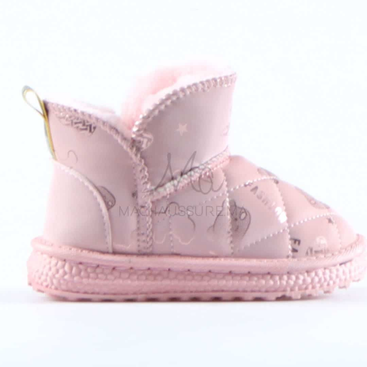 Leopoldo - Bottes Fourrées Imperméables Pour Fille En Rose