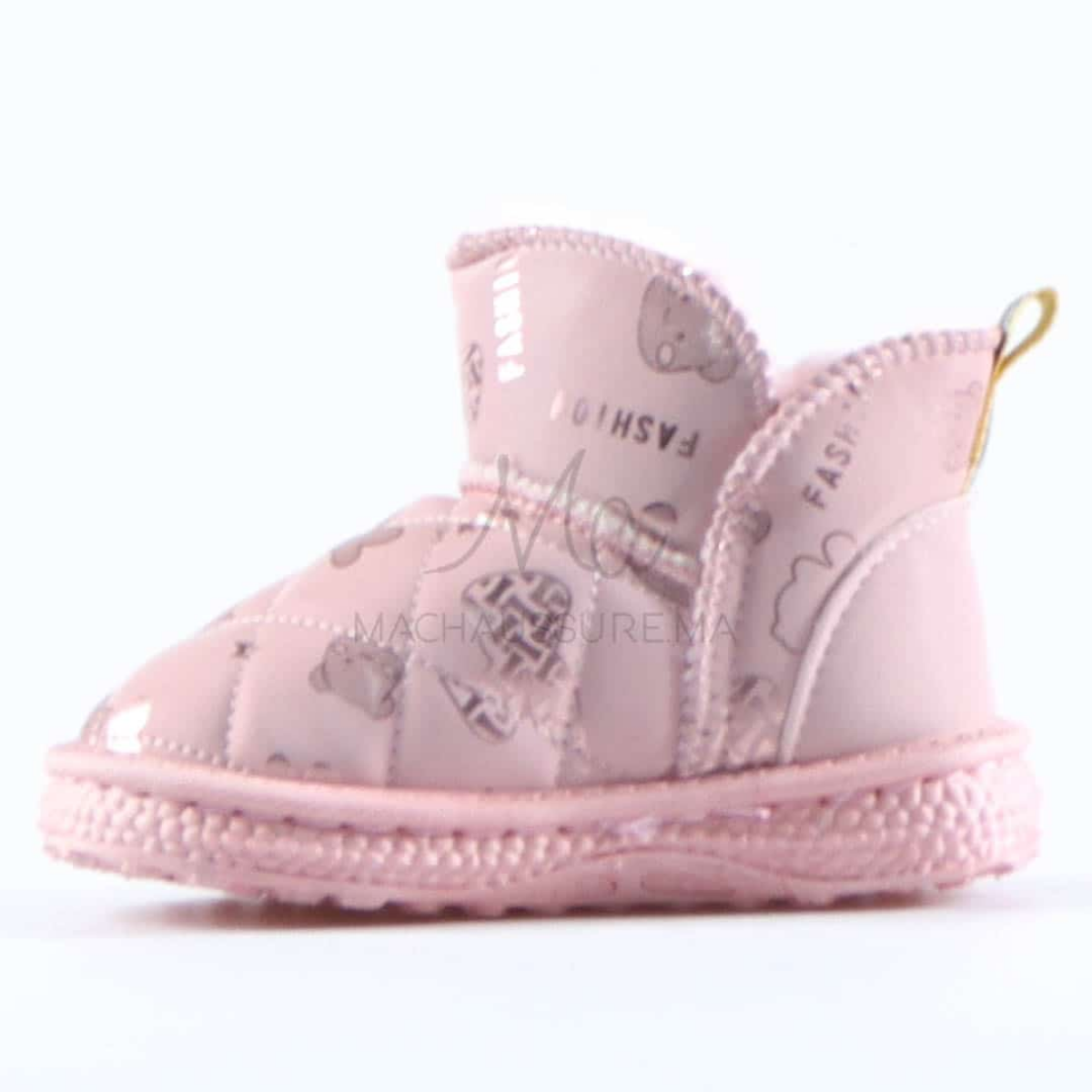 Leopoldo - Bottes Fourrées Imperméables Pour Fille En Rose thumbnail 3