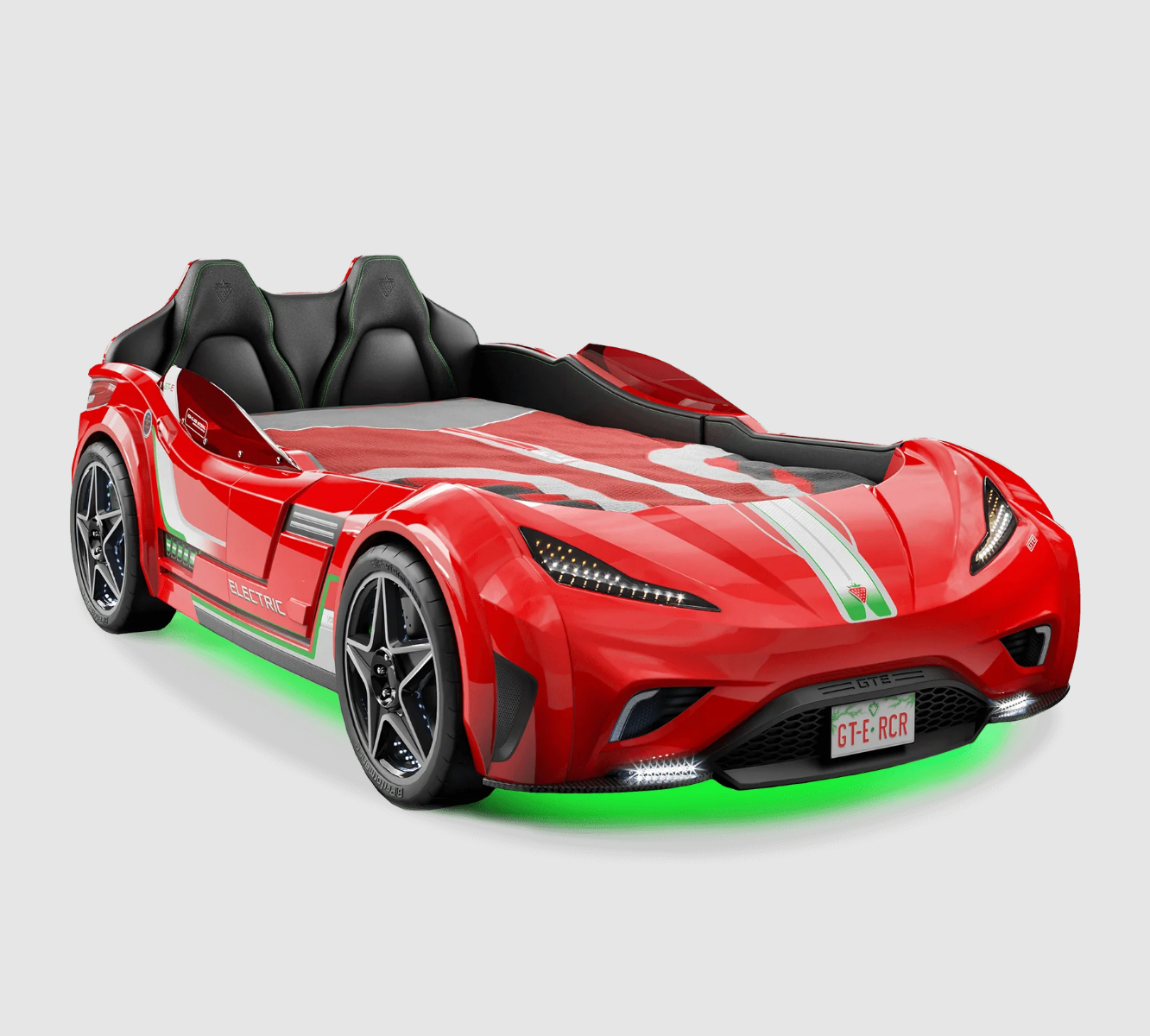 Lit Voiture Gte Rouge (100x190 cm)