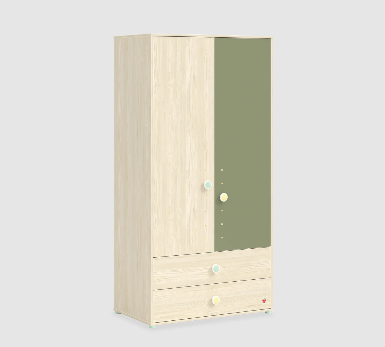 Armoire 2 Portes Montessori Naturel