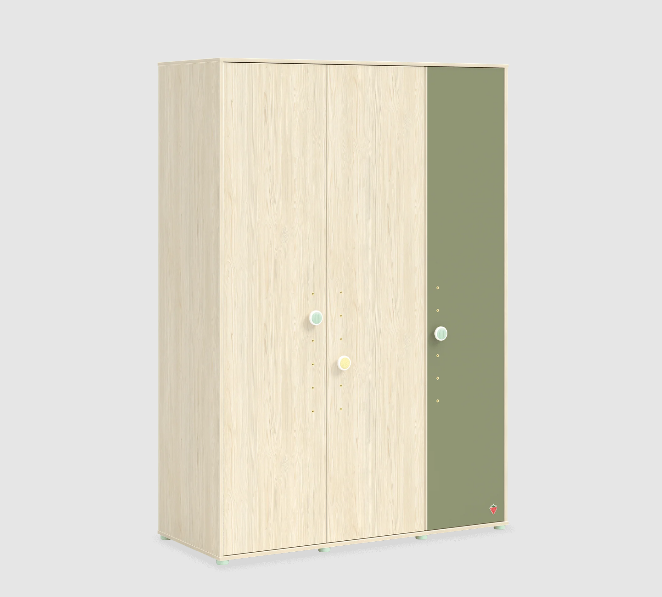 Armoire 3 Portes Montessori Naturel