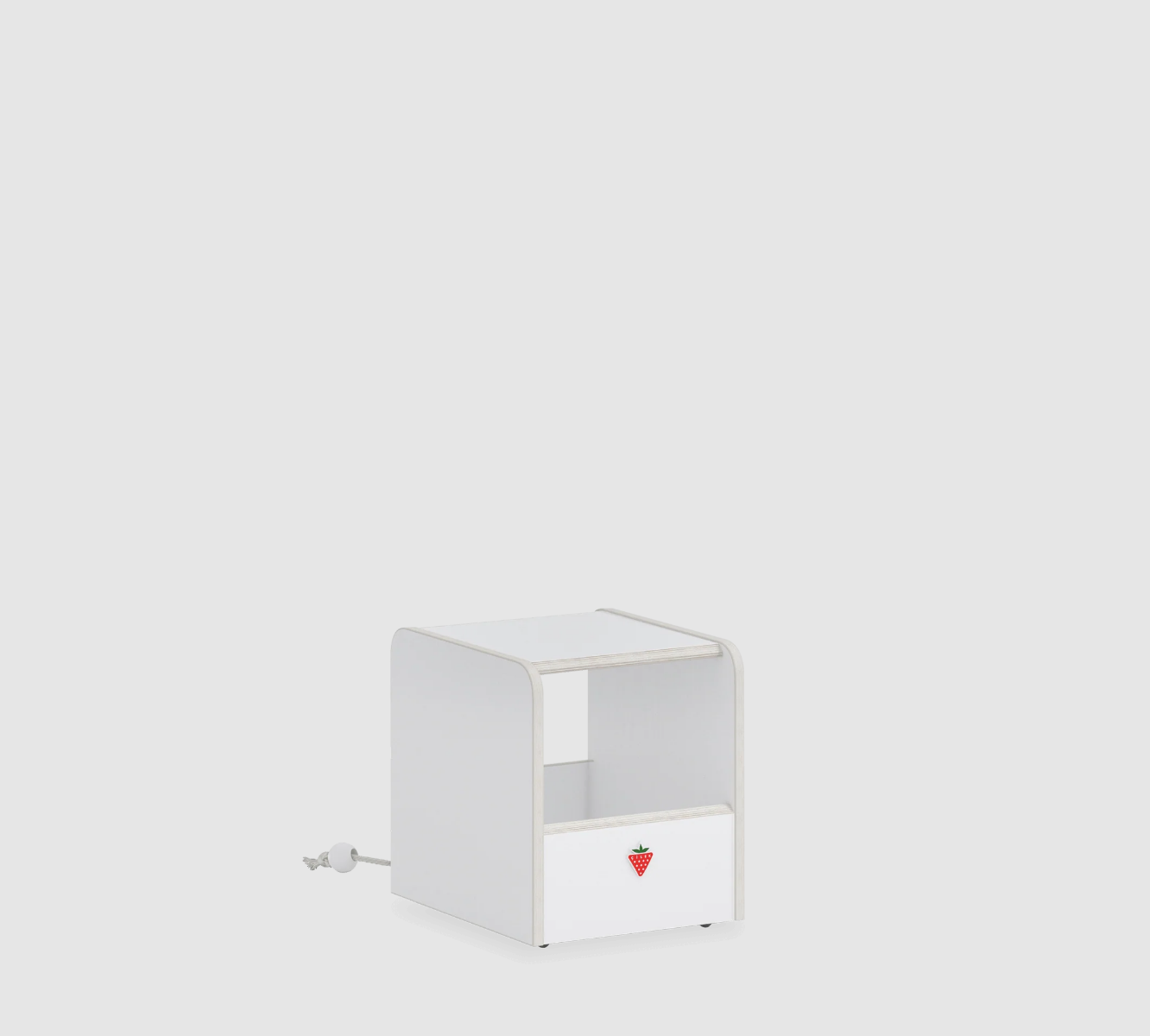 Tabouret/coffre à jouets Montessori White
