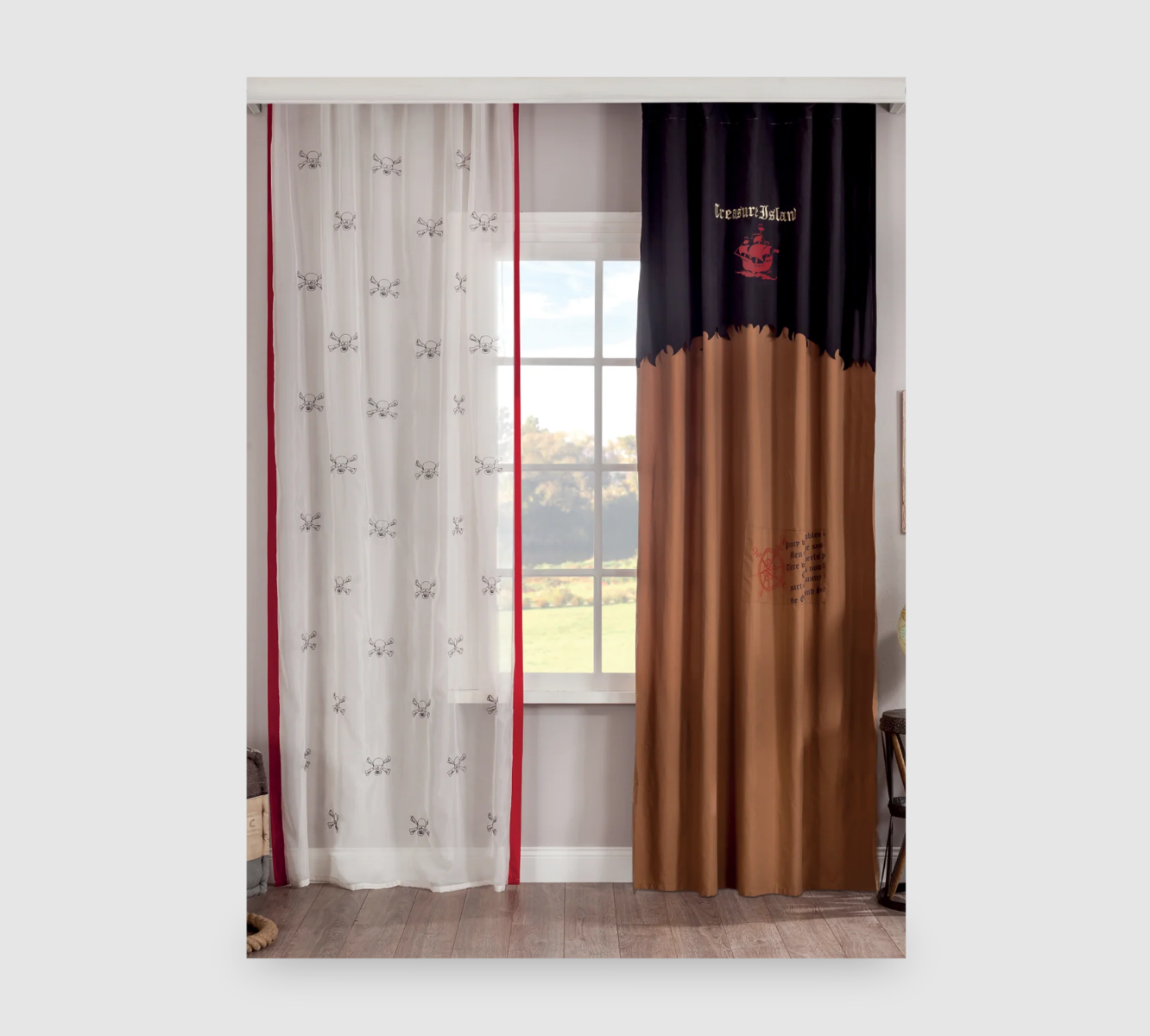 Rideau Tull Pirate (140x260 cm)