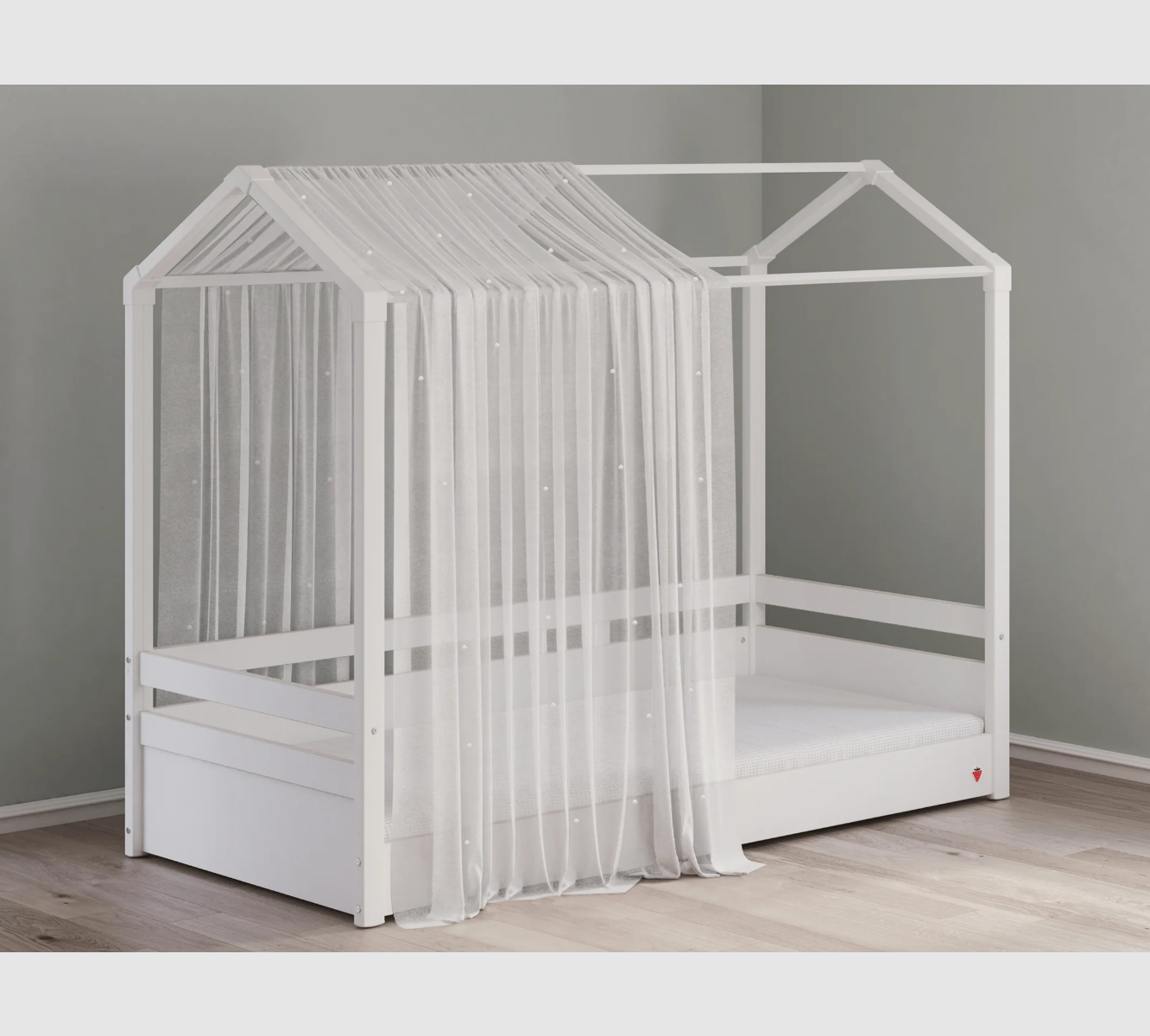 Tull Lit Cabane Avec Toit Montessori