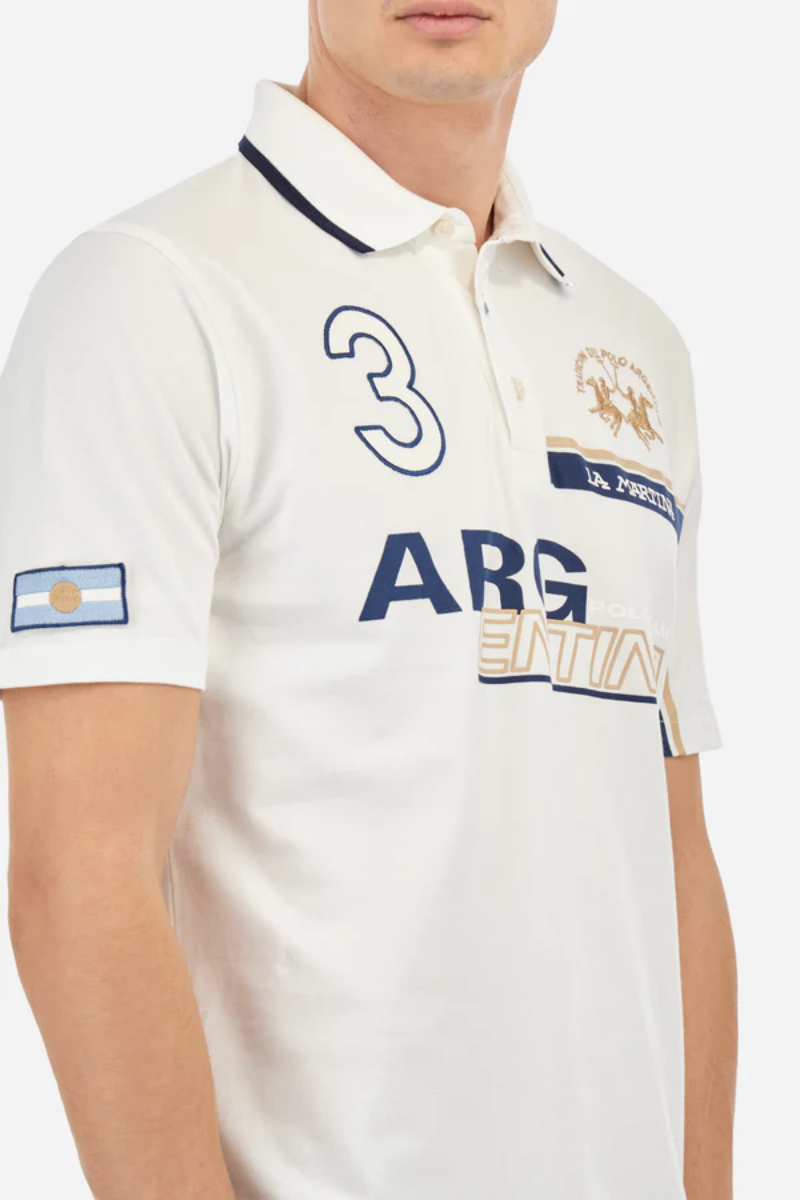 Polo en Piqué de Coton Extensible Coupe Classique - Adem thumbnail 3