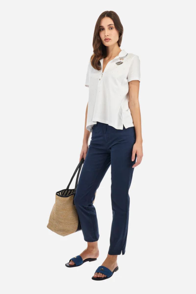 Polo Coupe Classique en Piqué de Coton Extensible - Arcadia thumbnail 3