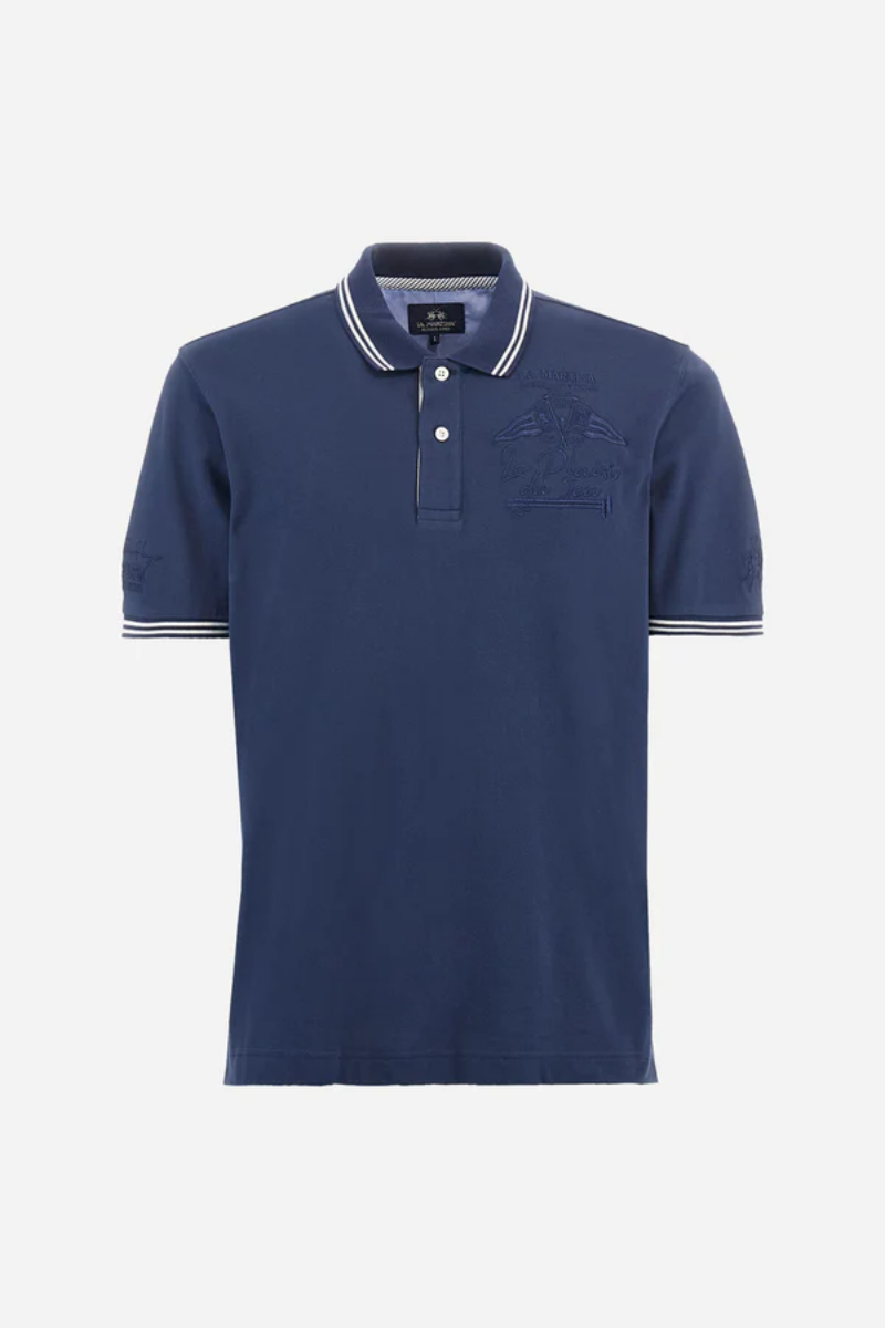 Polo En Piqué De Coton Extensible Coupe Classique - Adone thumbnail 1