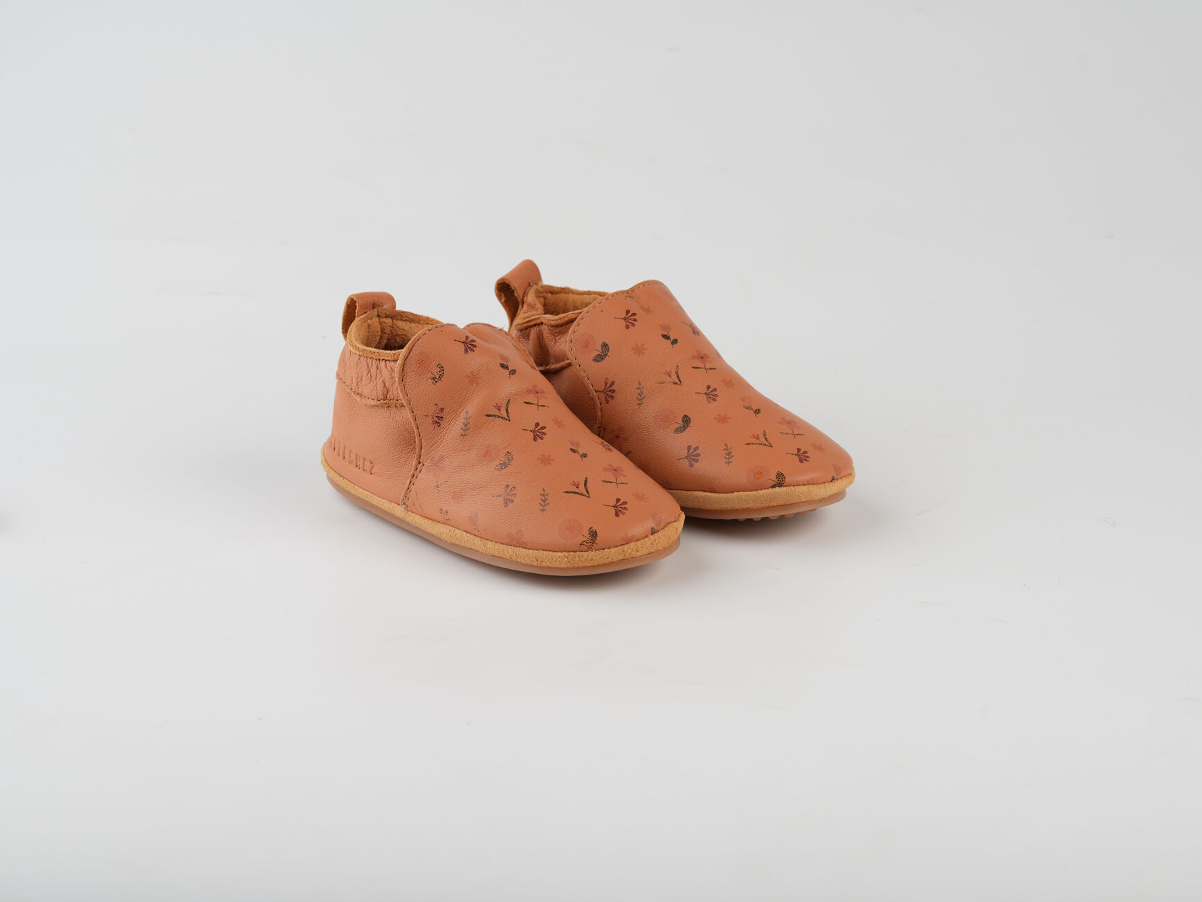 Chaussure Fleur Imprimée Corail