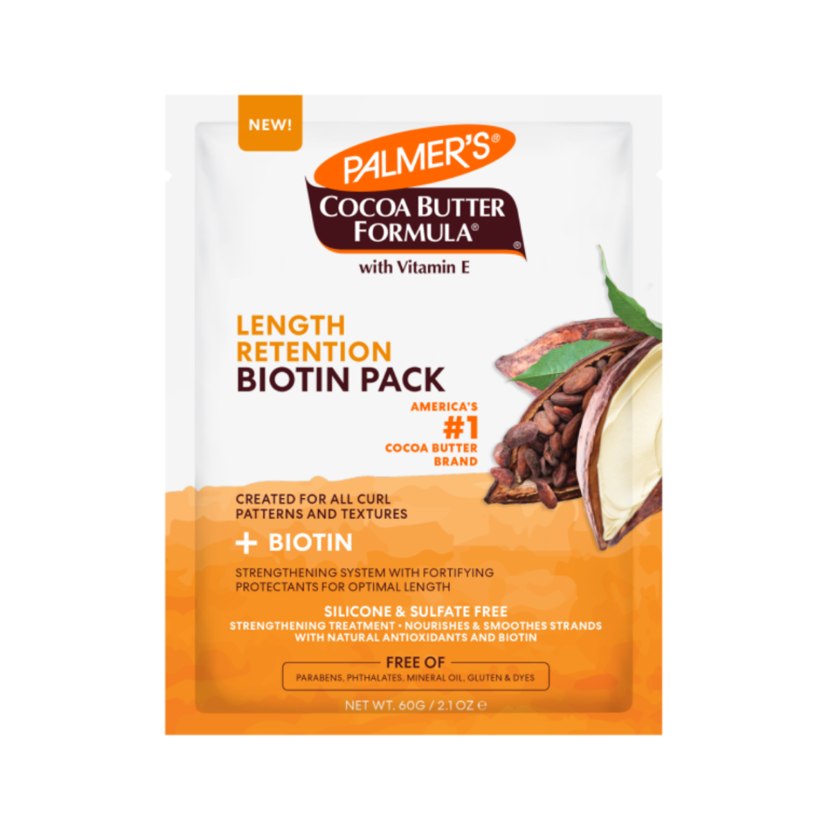 Masque cheveux sachet Cacao et Biotin accélerateur de pousse