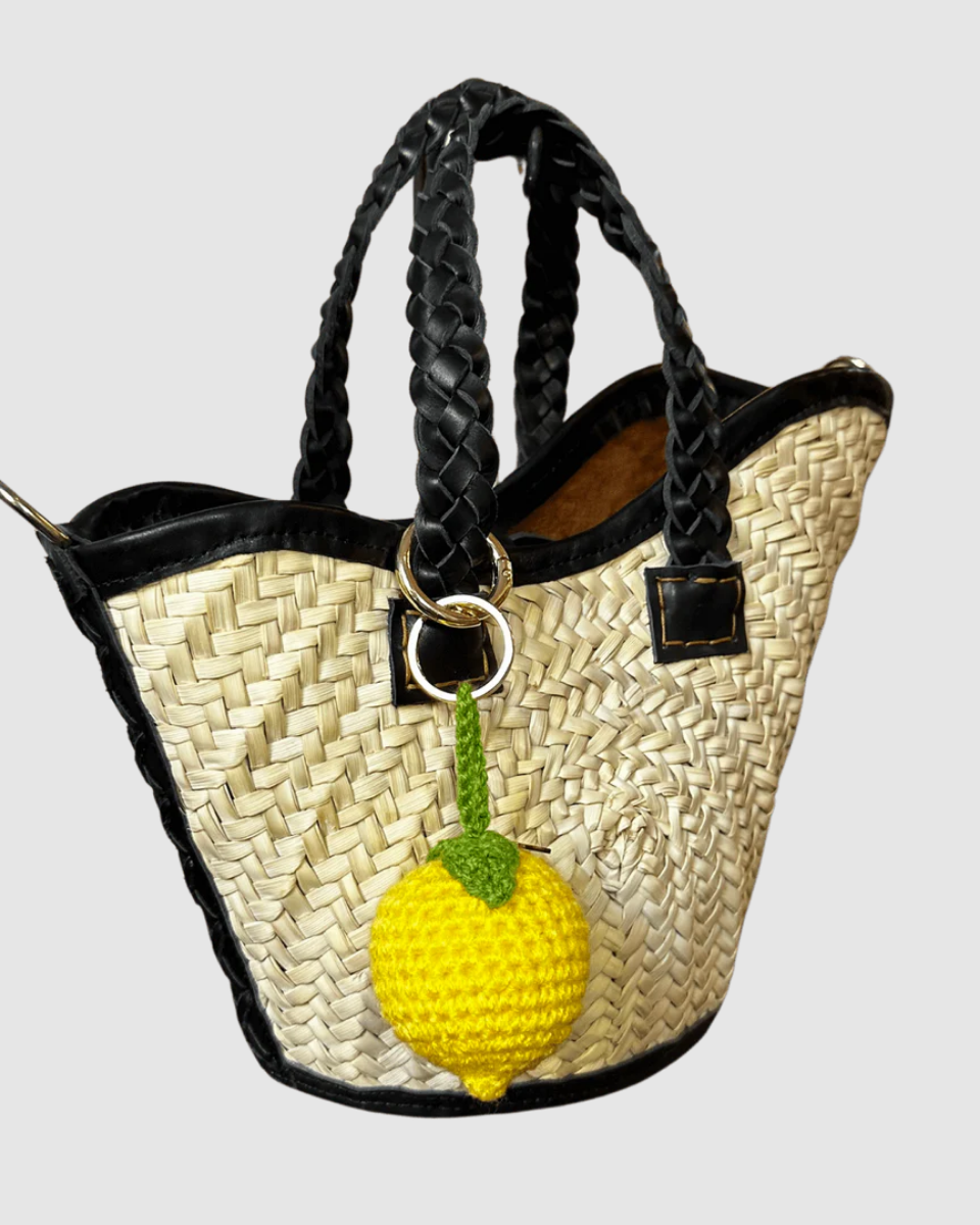 Porte-clés Citron en crochet – Bag Charm hand made in Marrakesh
