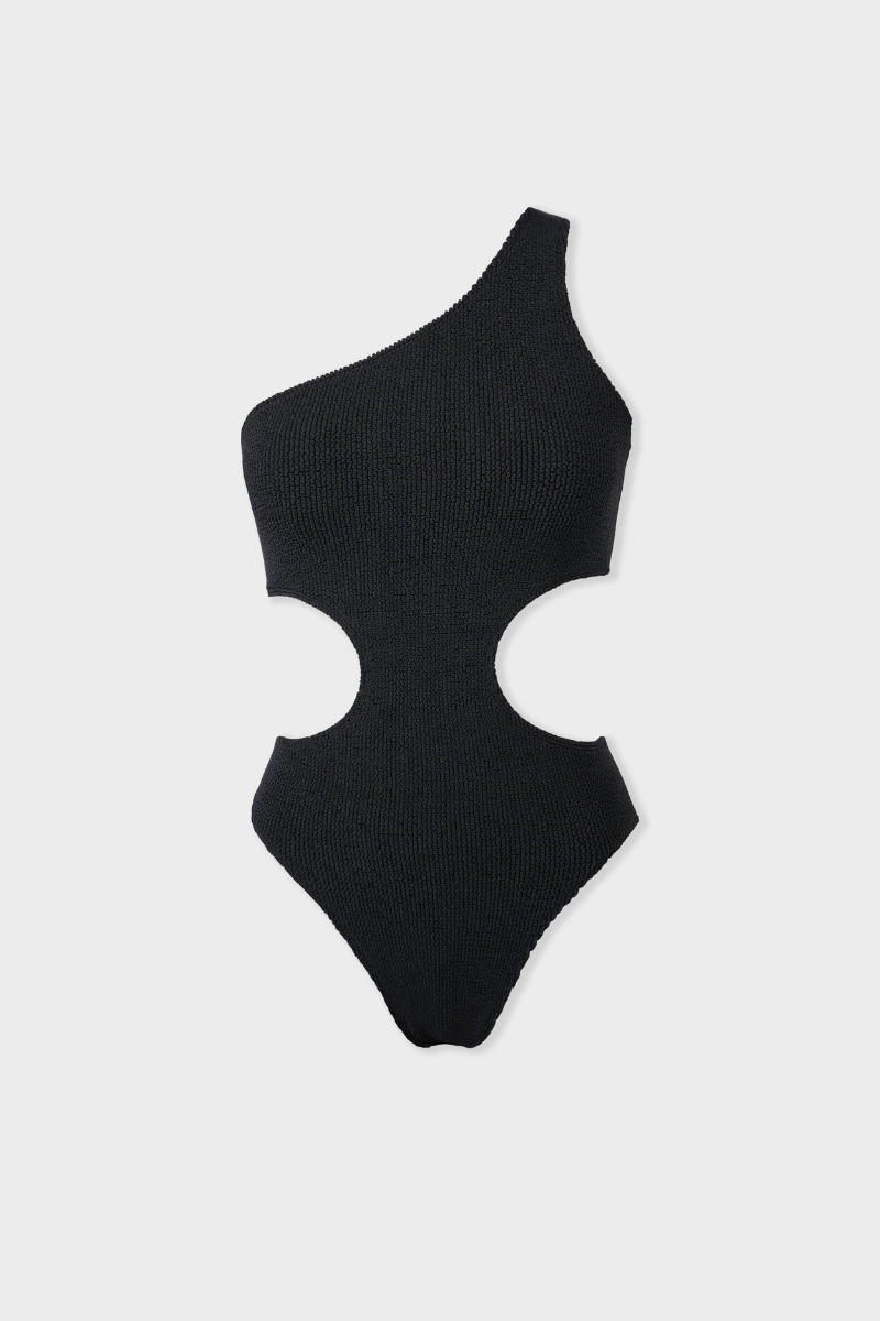 Maillot De Bain 1 Pièce Découpe Côte En Matière Extensible thumbnail 4