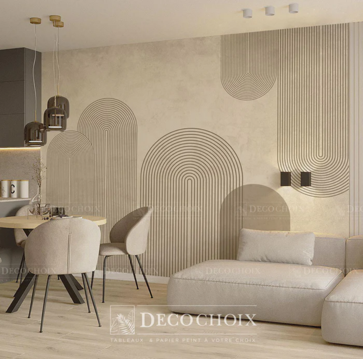 Papier peint boheme chic