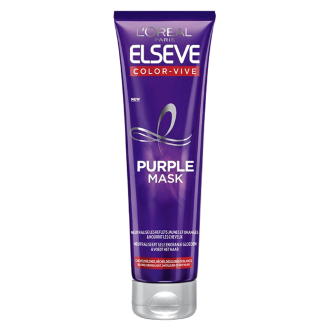 Elsève - Color Vive Masque Violet Déjaunissant Pour Cheveux Méchés, Blonds Ou Décolorés