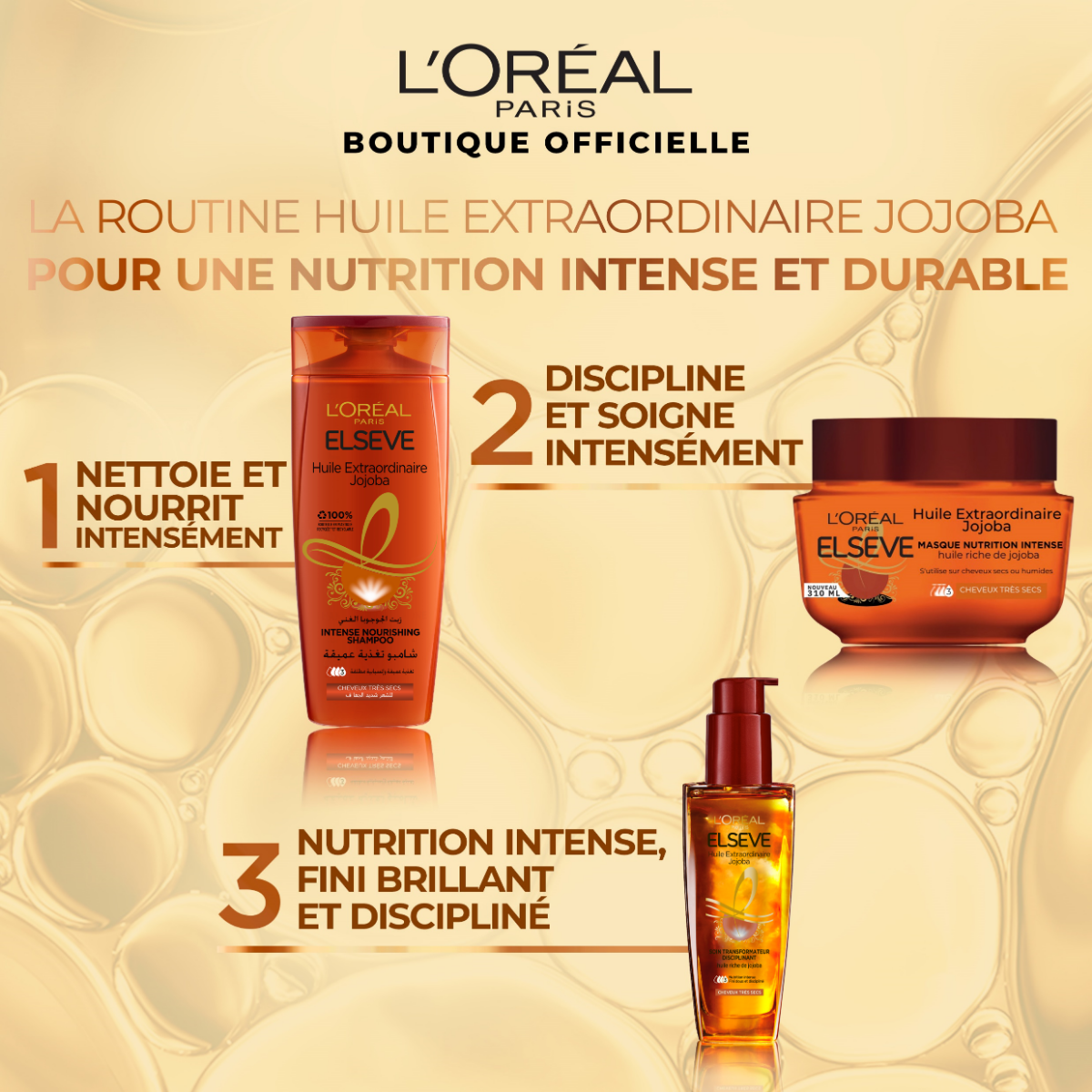 Elsève Masque Huile Extraordinaire Jojoba- Masque Nutrition Intense thumbnail 2