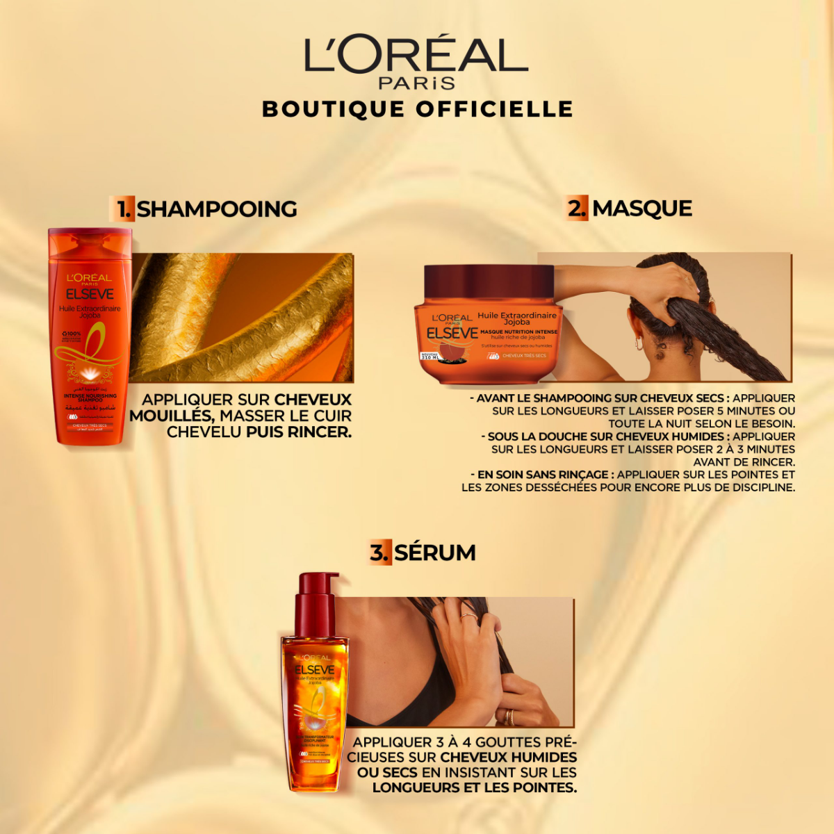 Elsève Masque Huile Extraordinaire Jojoba- Masque Nutrition Intense thumbnail 3