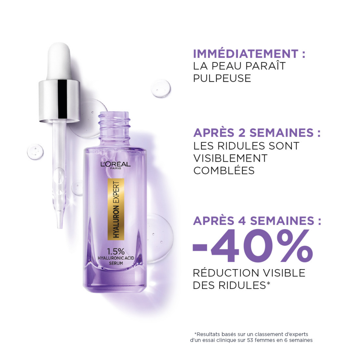 Sérum Repulpant à l'Acide Hyaluronique 1,5% – Hydratation Intense et Lissage des Rides – 30ml thumbnail 2