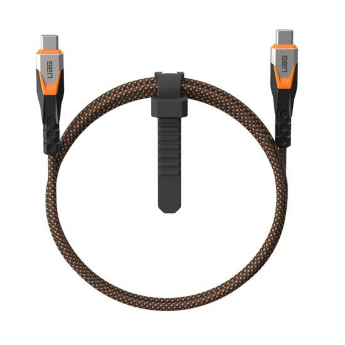 Urban Armor Gear - Câble 3.2 USB-C 20Gbps 240W 0,75 mètre Noir&Orange