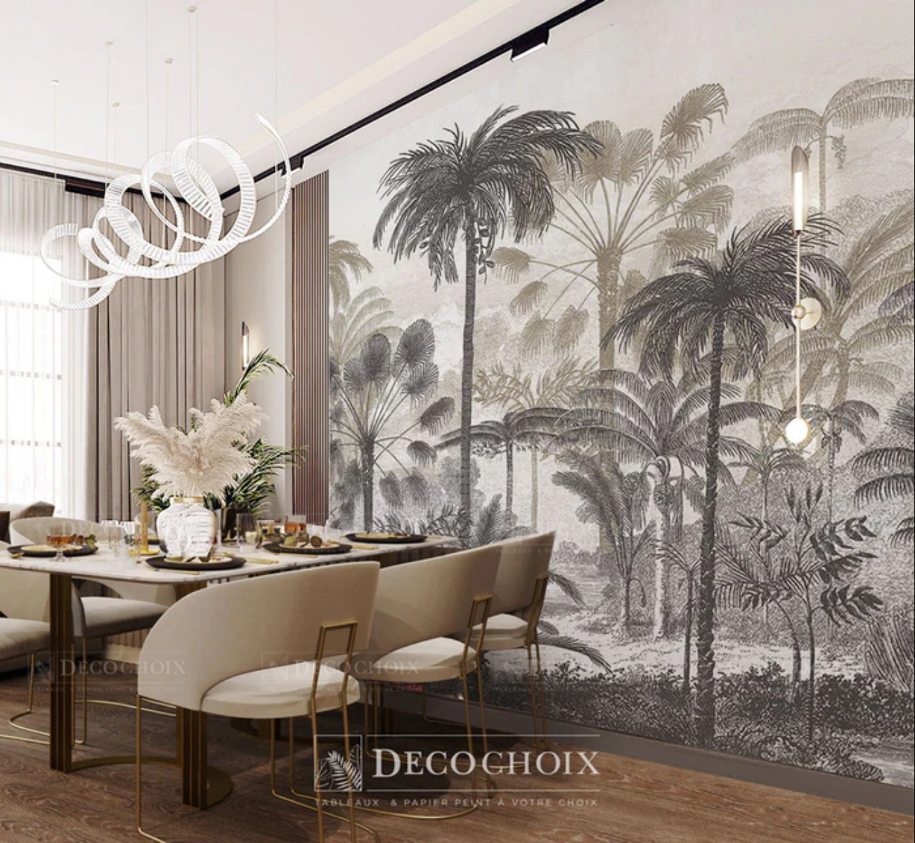 Papier peint Noir et blanc