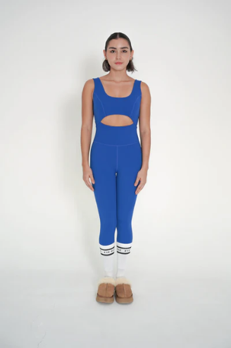 Jump Suit - Cut Out- Blue Electric